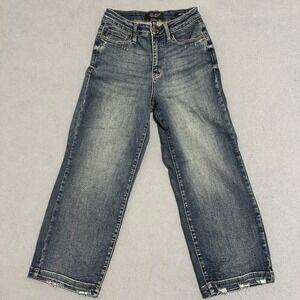Judy Blue Dark Wash Wide Leg Jeans